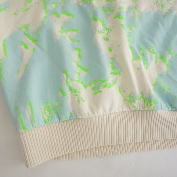 Making The Cut Neon Green Cream Paint Splatter Hooded Sweatshirt 2XL (New) - Picture 6 of 10